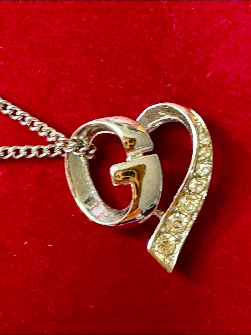 Givenchy Silver-Tone Crystal Loop Pendant Necklace - Silver - Picture 1 of 12